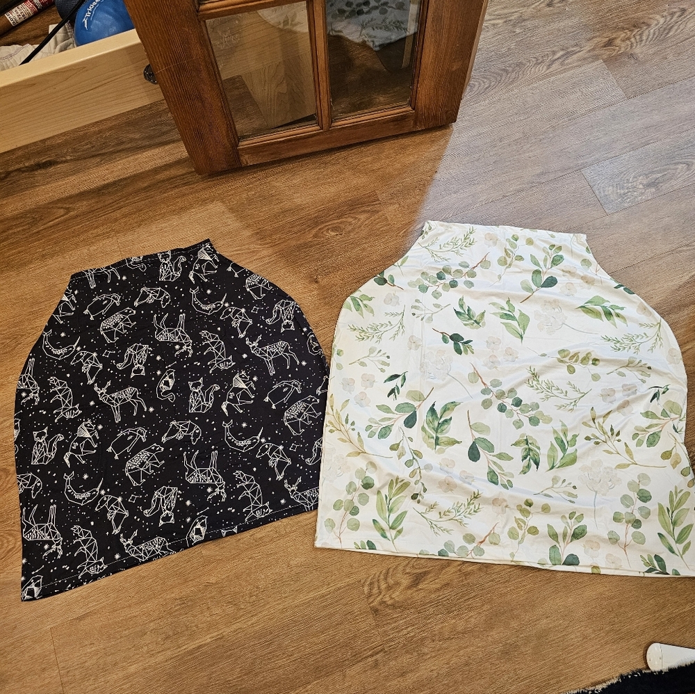 2 nursing/ car seat covers. EUC